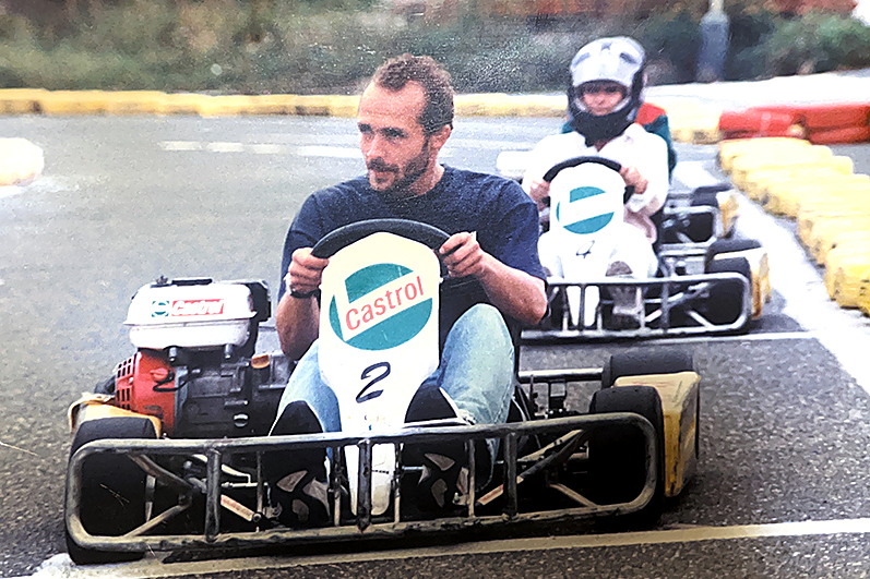 Petr Jansa na motokáře